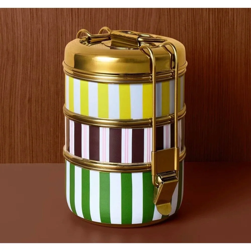 Target x Rosie Assoulin 3-Tier Tiffin Lunch Box Carrier Stainless Steel